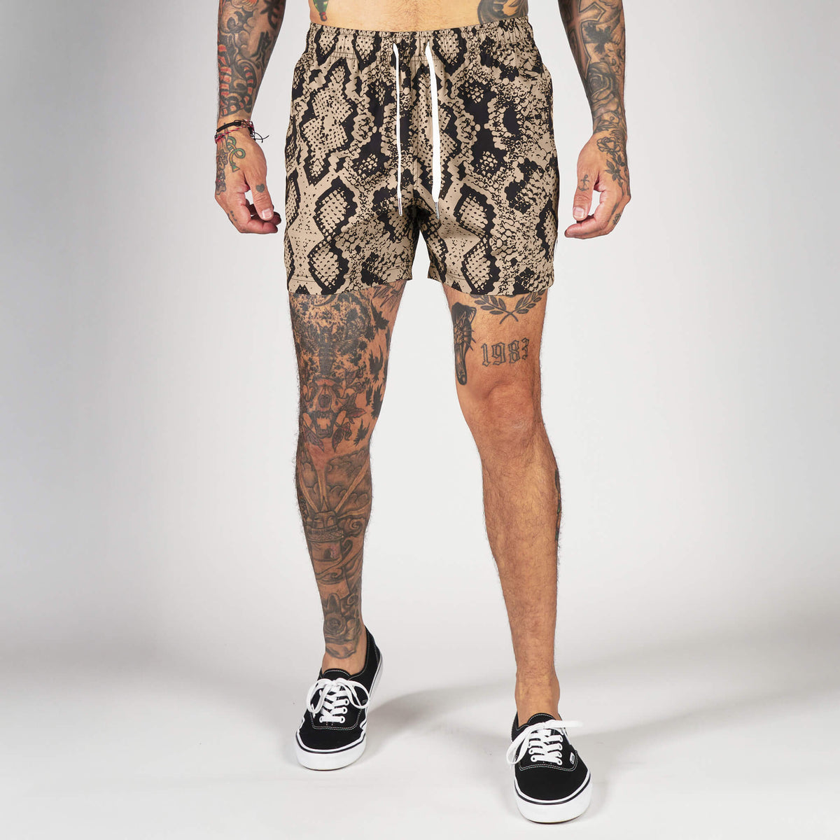 New) Snakeskin Shorts - Sand – Cove USA