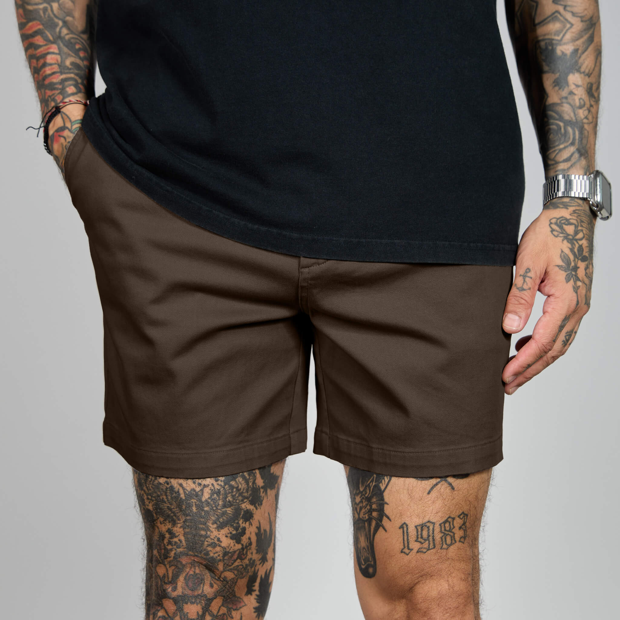 Chino Shorts - Brown