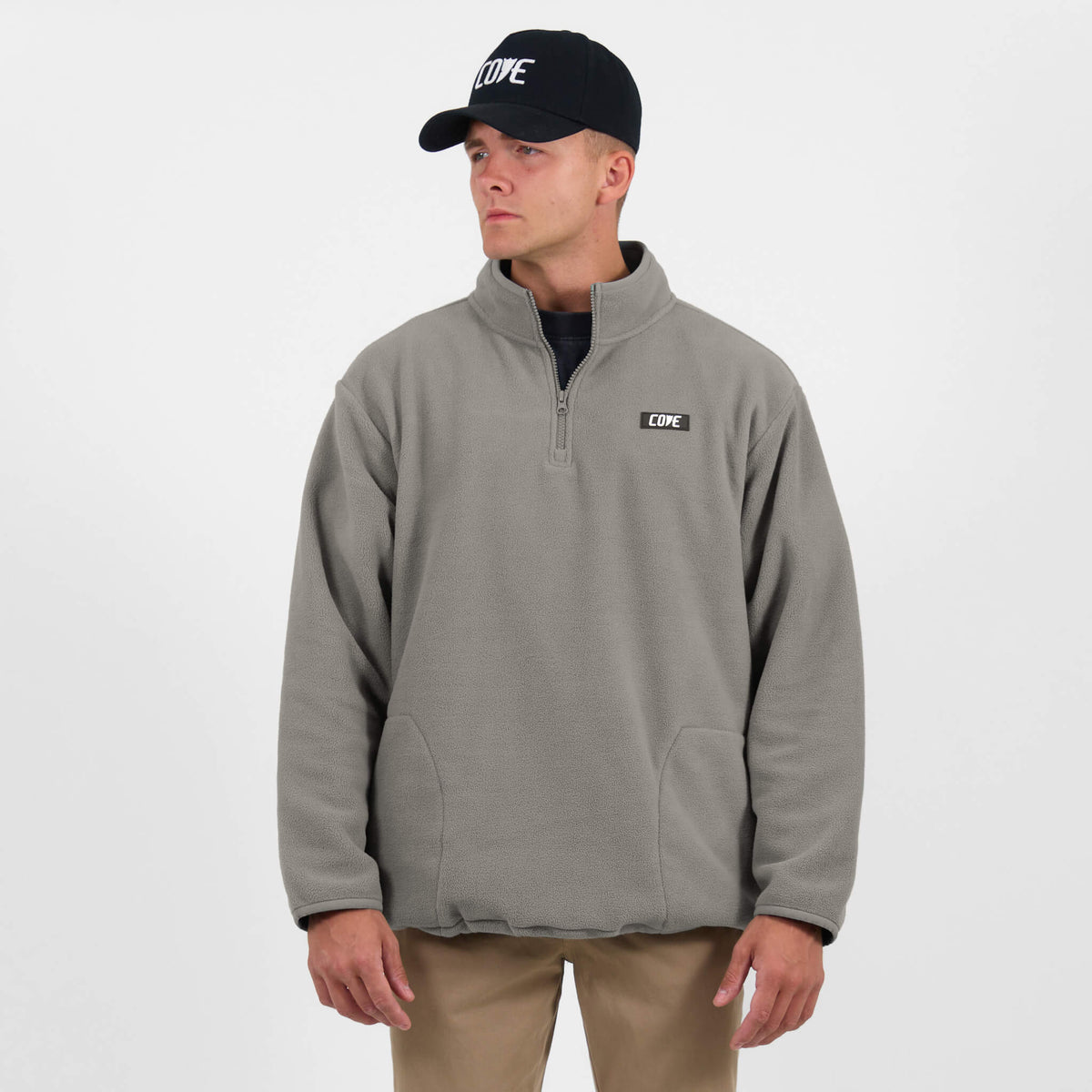 引越割CLUBHAUS Fleece 1/4 Pullover Gray 引越割CLUBHAUS Fleece 1/4 Pullover Gray