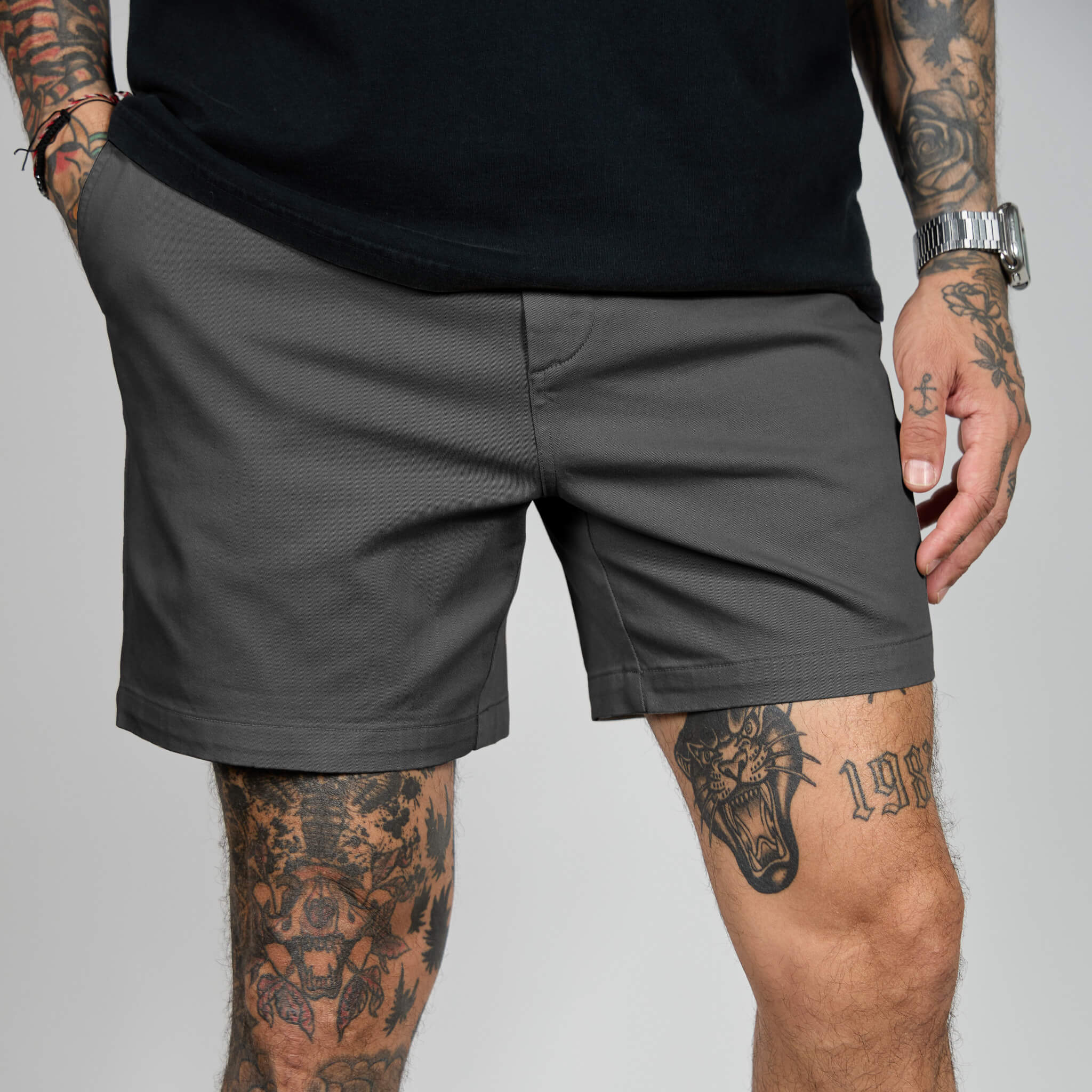 Chino Shorts - Charcoal