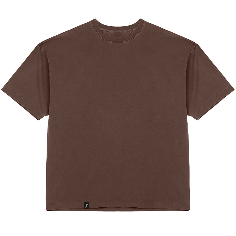 (New) Drop Shoulder Tee - Coffee