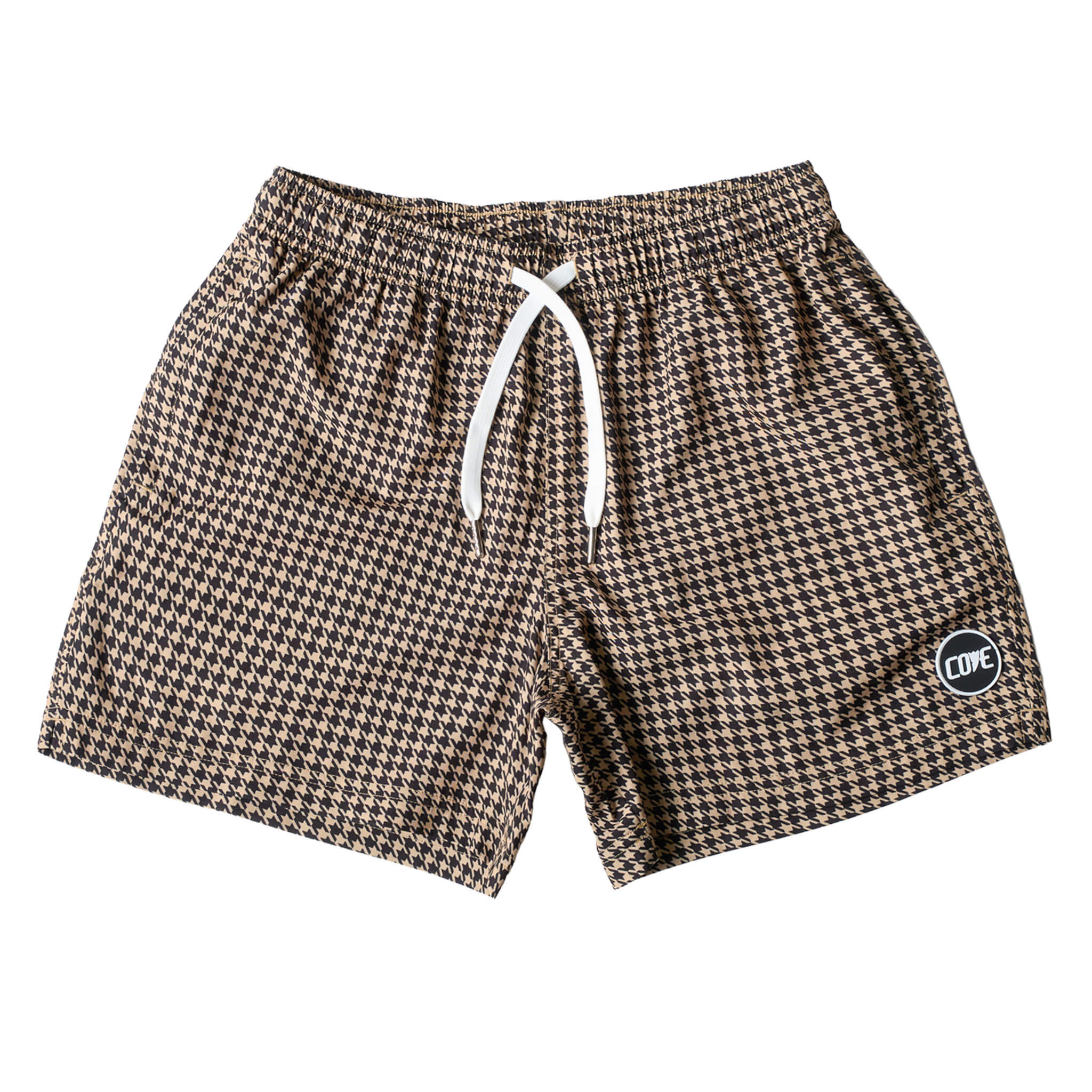 (New) Houndstooth Shorts - Tan