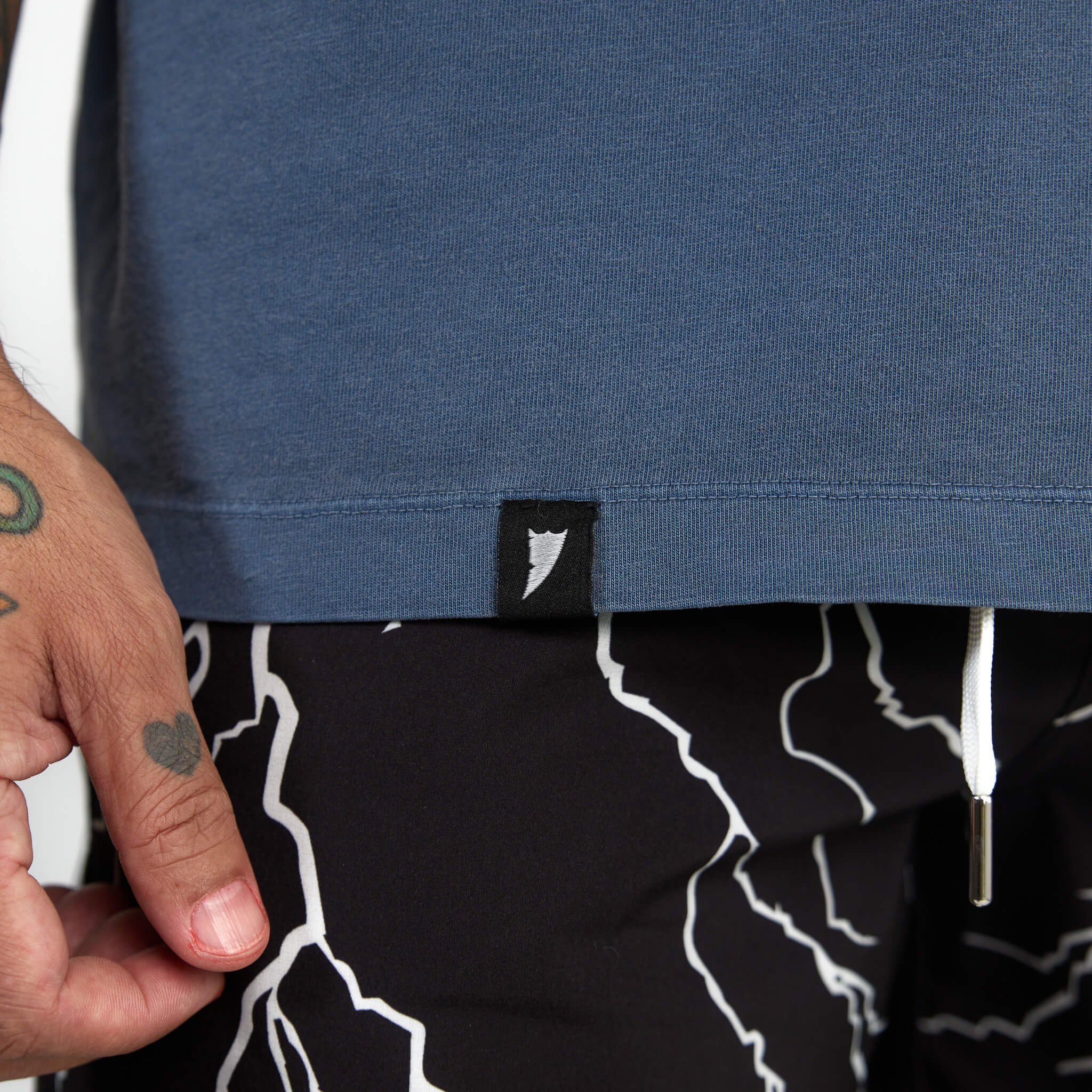 (New) Drop Shoulder Tee - Navy