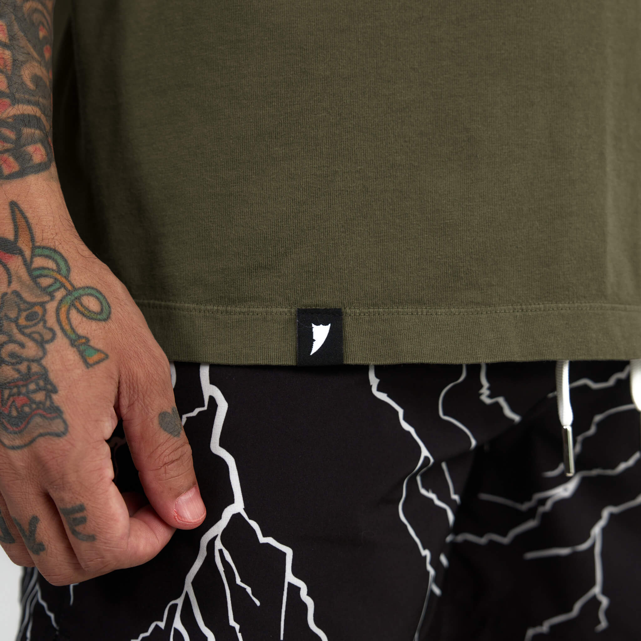 (New) Drop Shoulder Tee - Olive