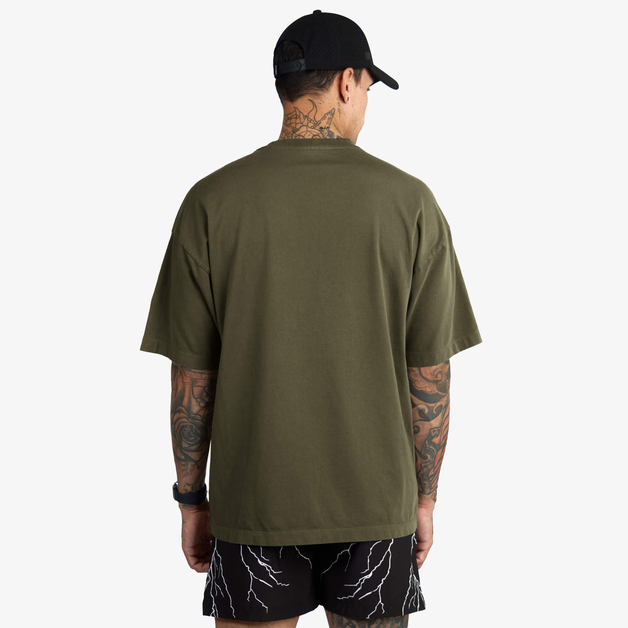 (New) Drop Shoulder Tee - Olive