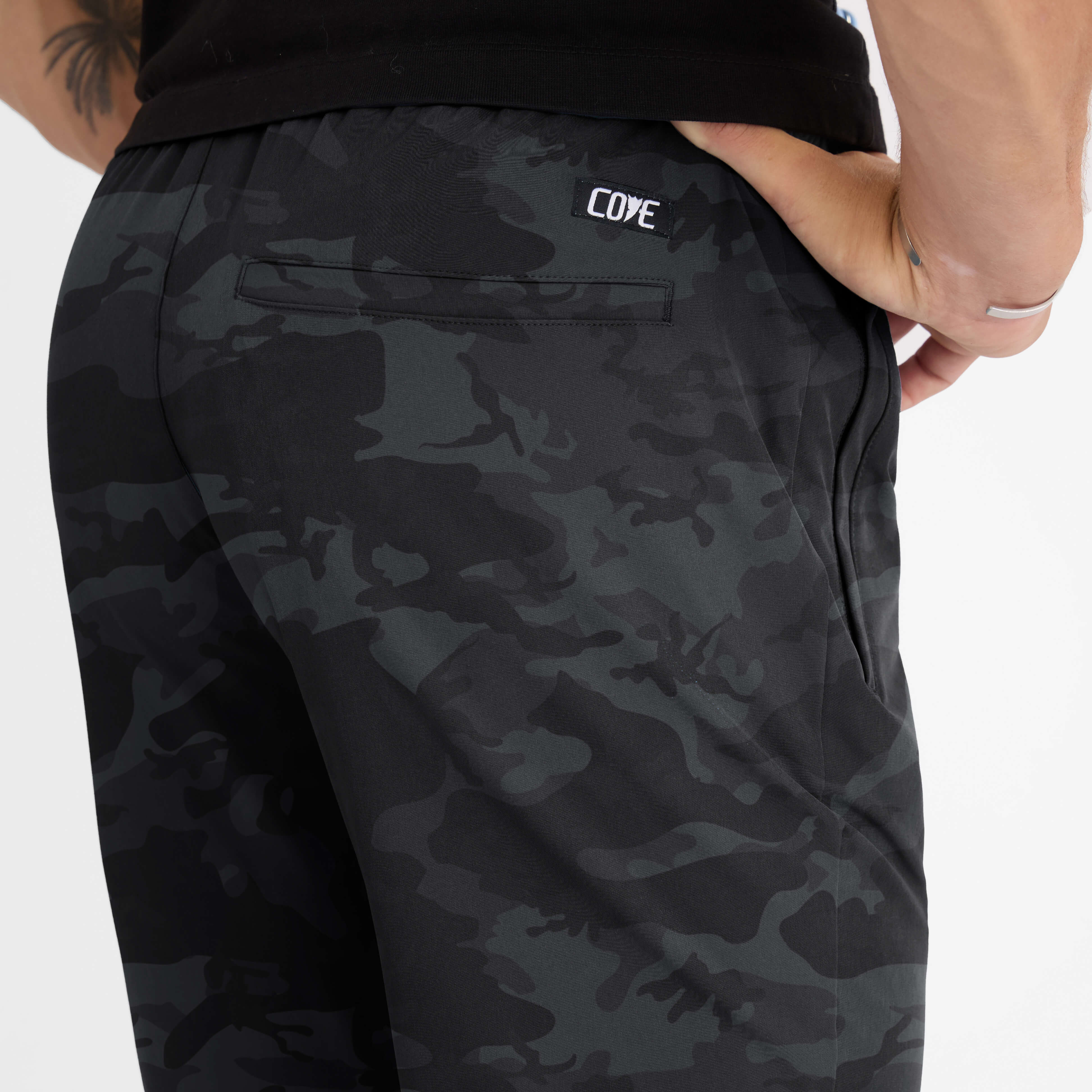 (New) Black Camo Joggers