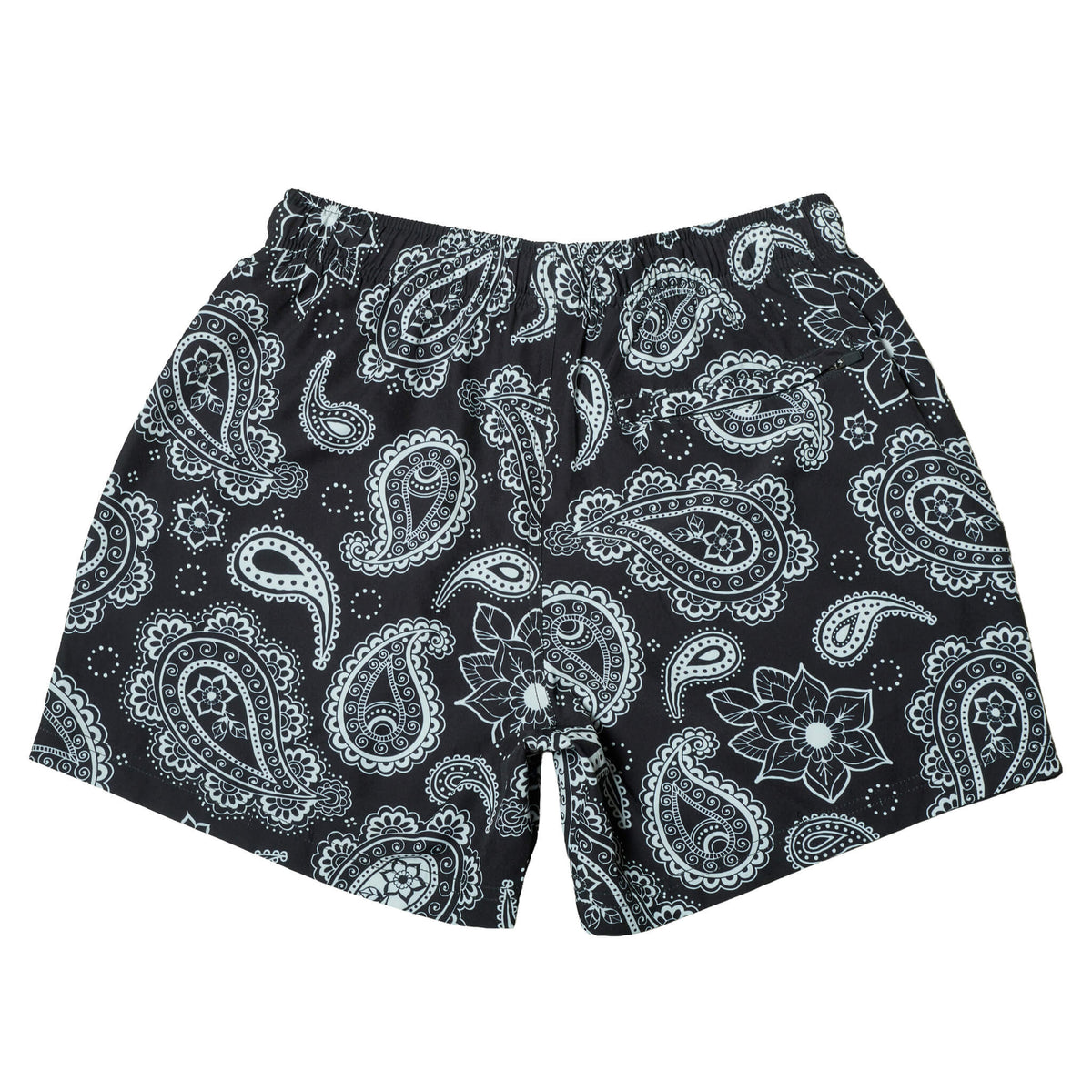 New) Paisley Shorts - Black – Cove USA