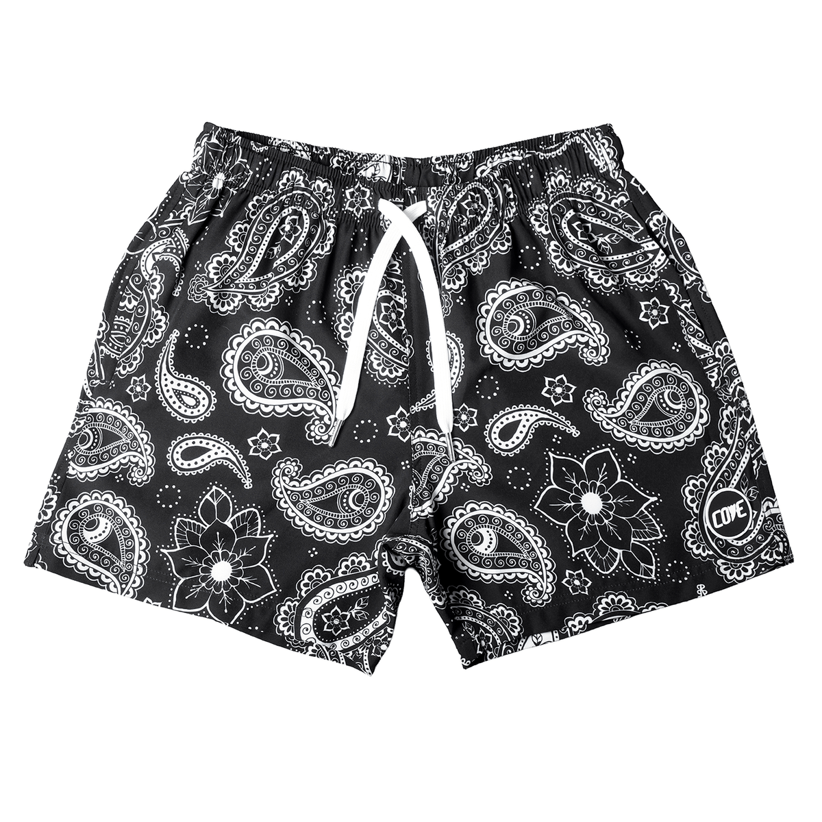 ショートパンツ AOOS SWITCHED MULTI PAISLEY SHORTS M New) Paisley Shorts - Black – Cove USA