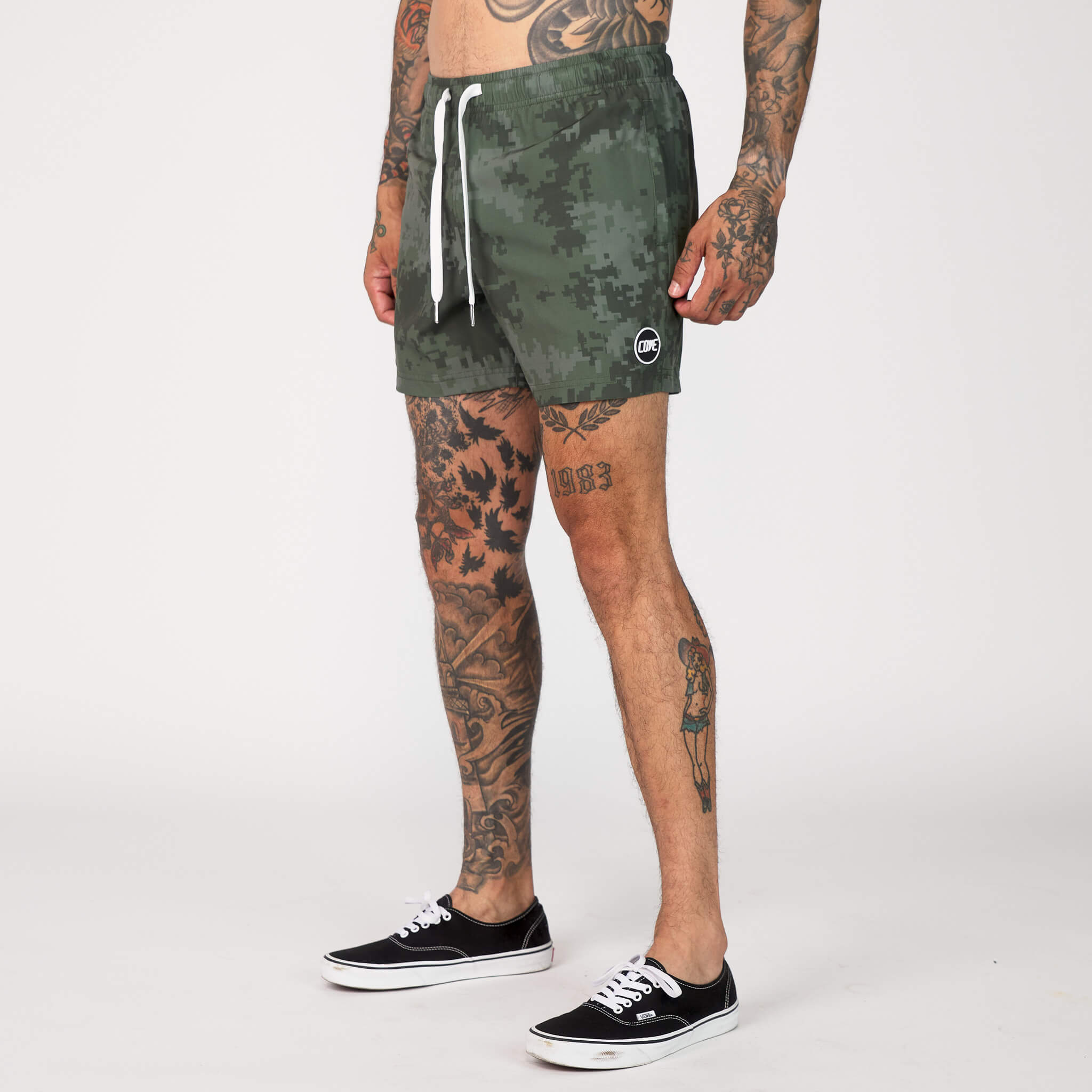 (New) Digi Camo Shorts - Green
