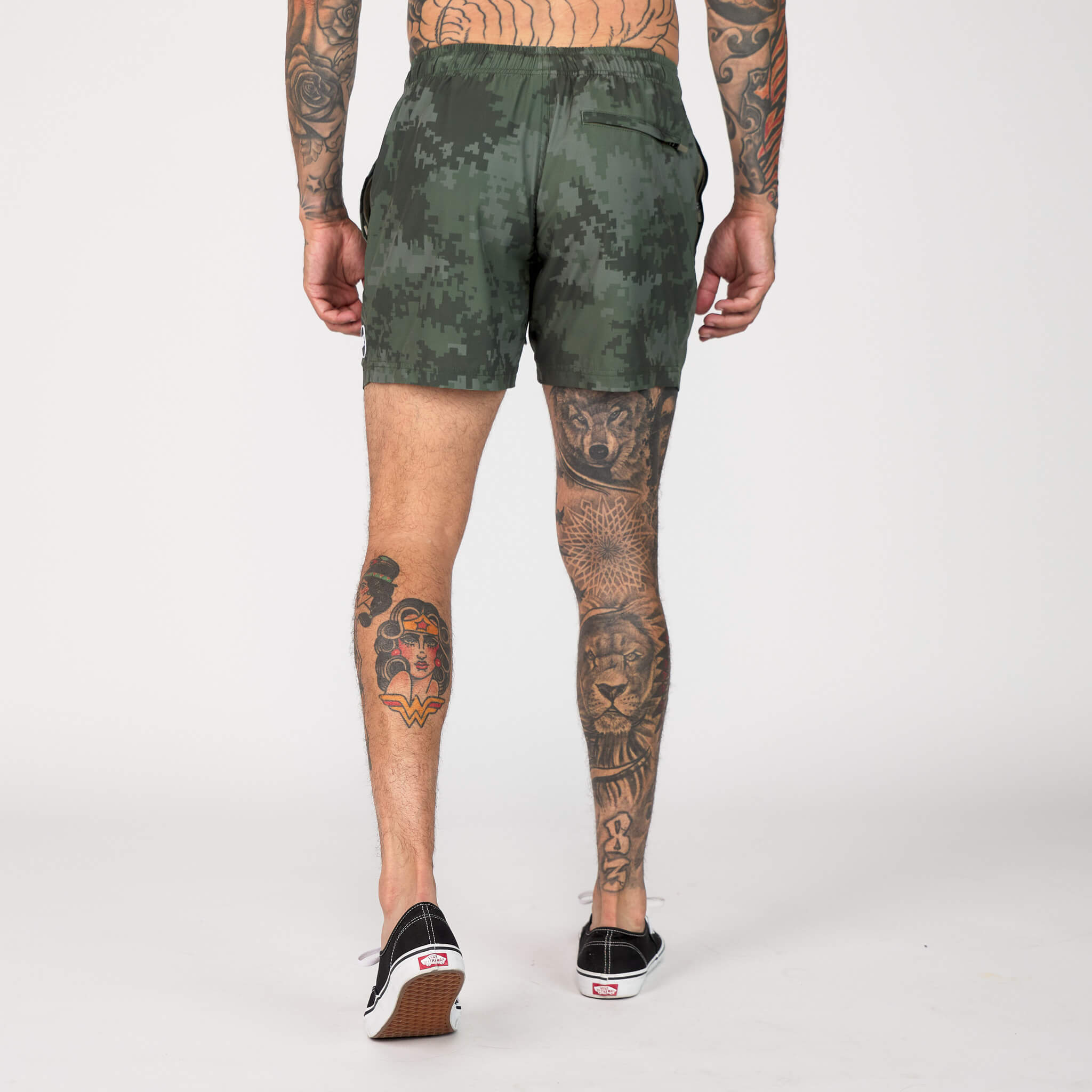 (New) Digi Camo Shorts - Green