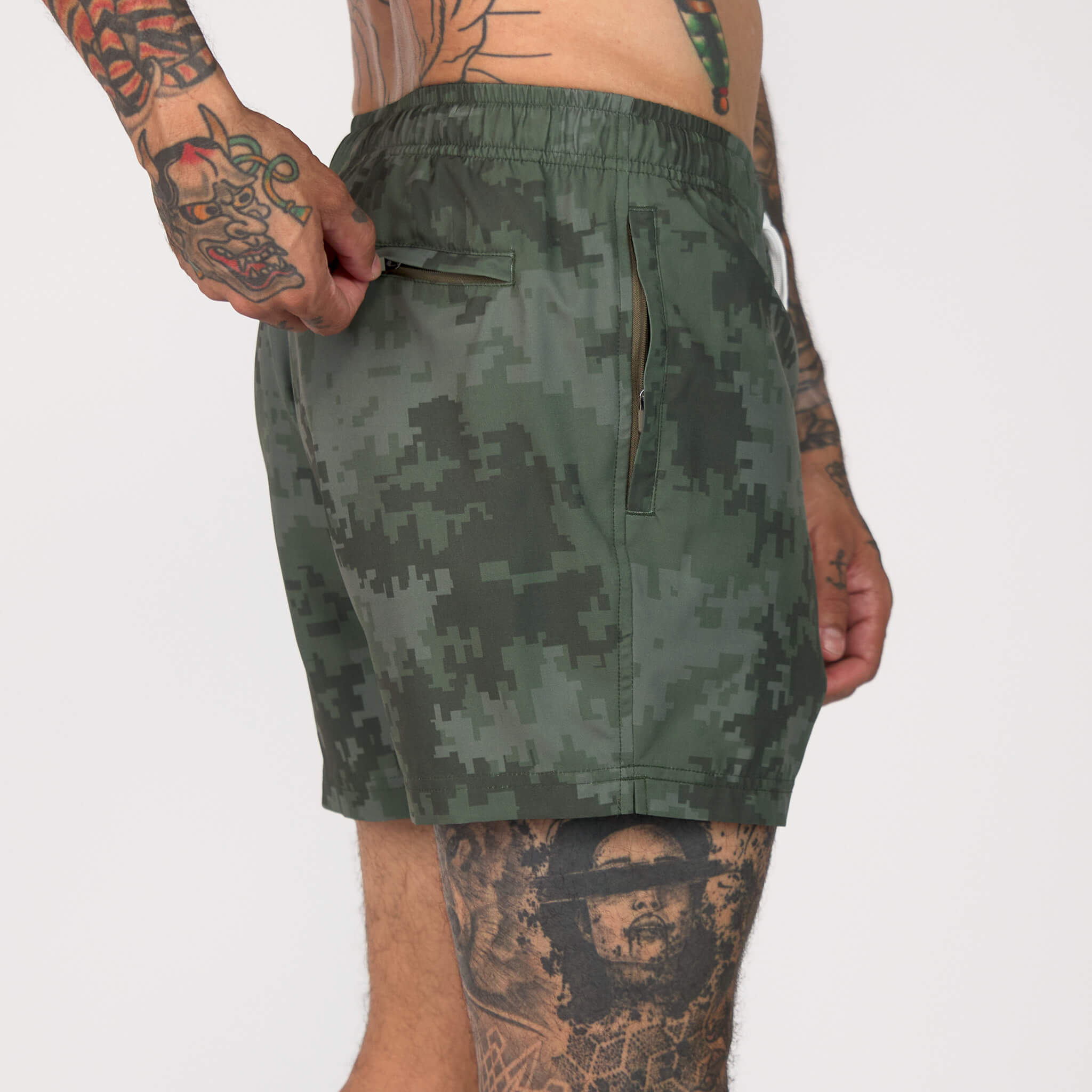 (New) Digi Camo Shorts - Green