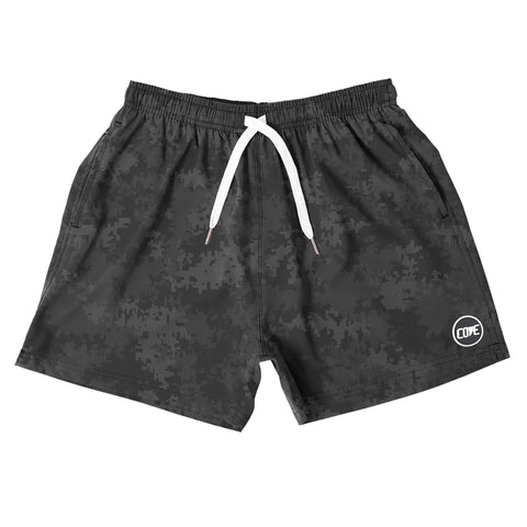 (New) Digi Camo Shorts - Black