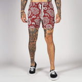 (New) Paisley Shorts - Red