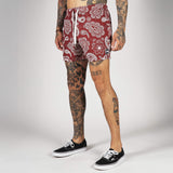 (New) Paisley Shorts - Red