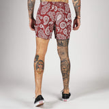 (New) Paisley Shorts - Red