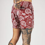 (New) Paisley Shorts - Red