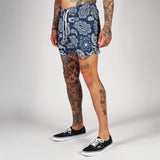(New) Paisley Shorts - Blue
