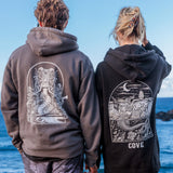 Tatted Mermaid Hoodie - Black