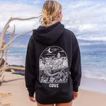 Tatted Mermaid Hoodie - Black