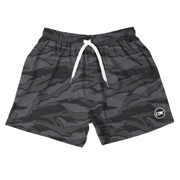 New) Tiger Camo Shorts - Black – Cove USA