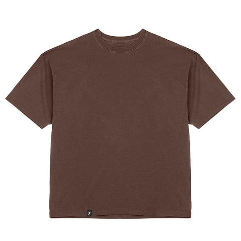 (New) Drop Shoulder Tee - Coffee