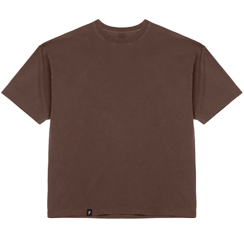 (New) Drop Shoulder Tee - Coffee