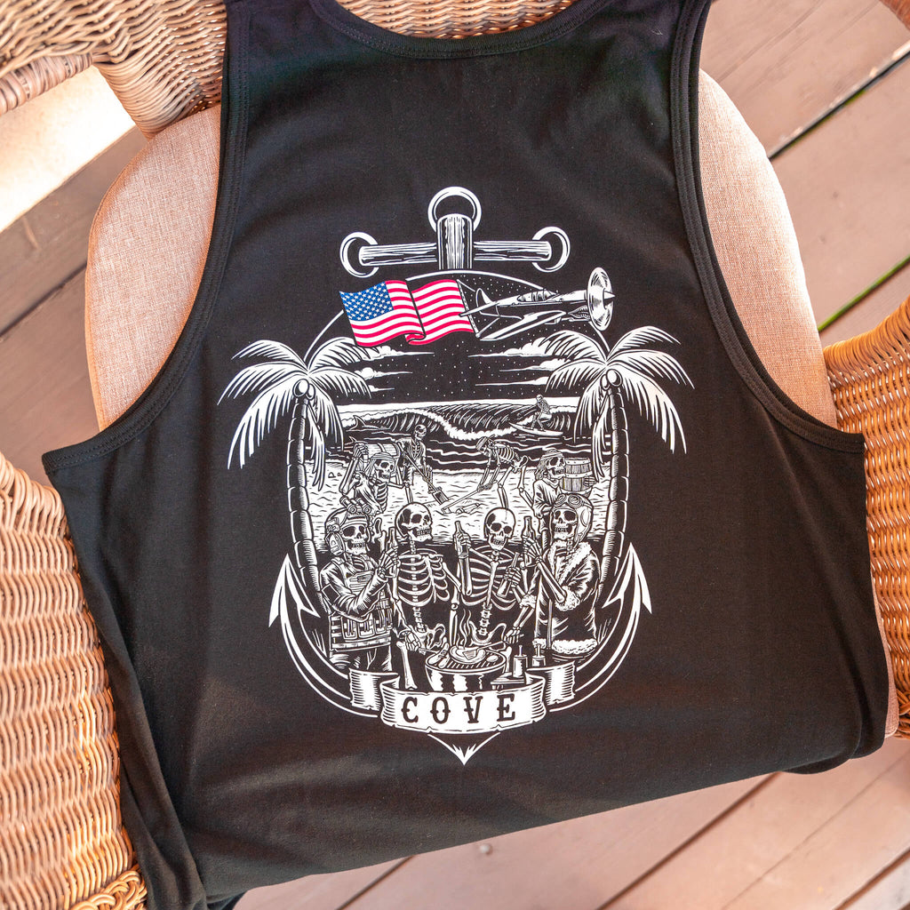 Beach Party Tank Top - Black – Cove USA
