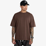 (New) Drop Shoulder Tee - Coffee