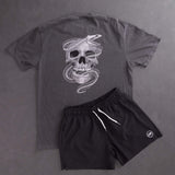 (New) Eel Skull Tee - Pepper