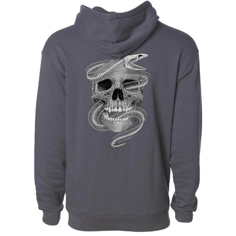 (New) Eel Skull Hoodie - Charcoal