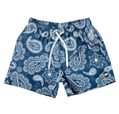 (New) Paisley Shorts - Blue