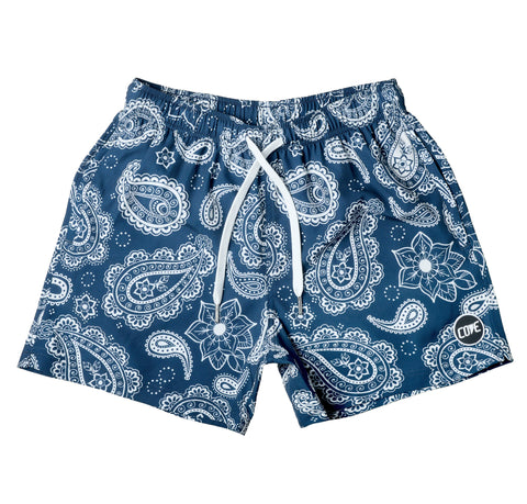 (New) Paisley Shorts - Blue