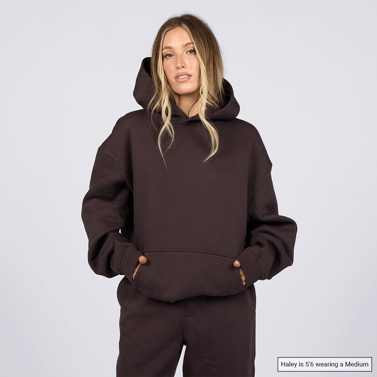 (New) Weighted Hoodie - Coffee