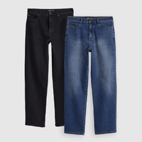 Black/medium wash