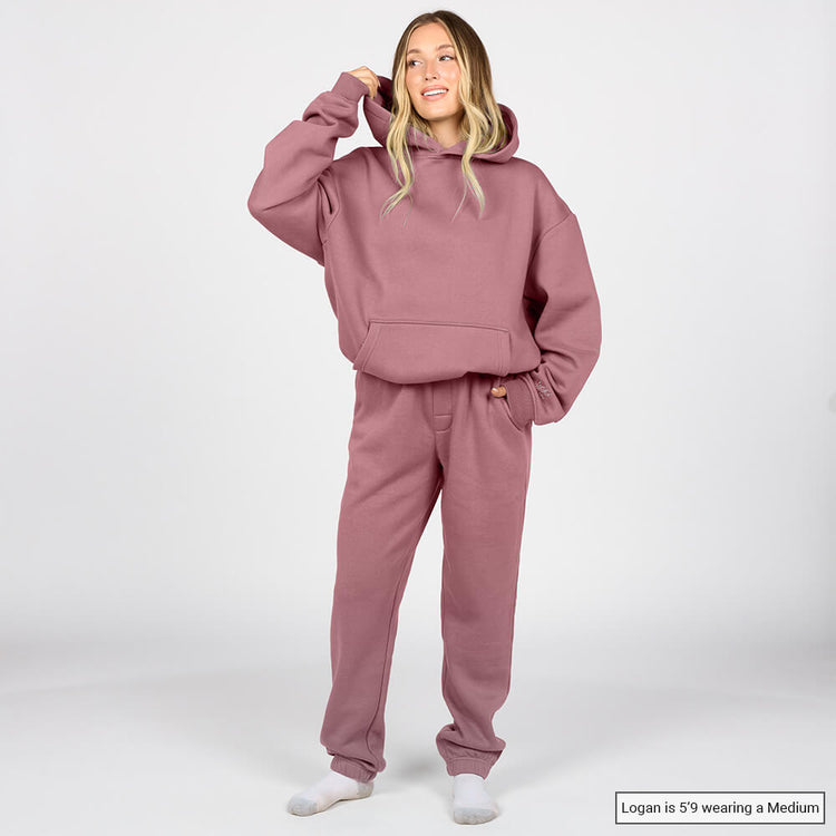 (New) Weighted Hoodie - Berry