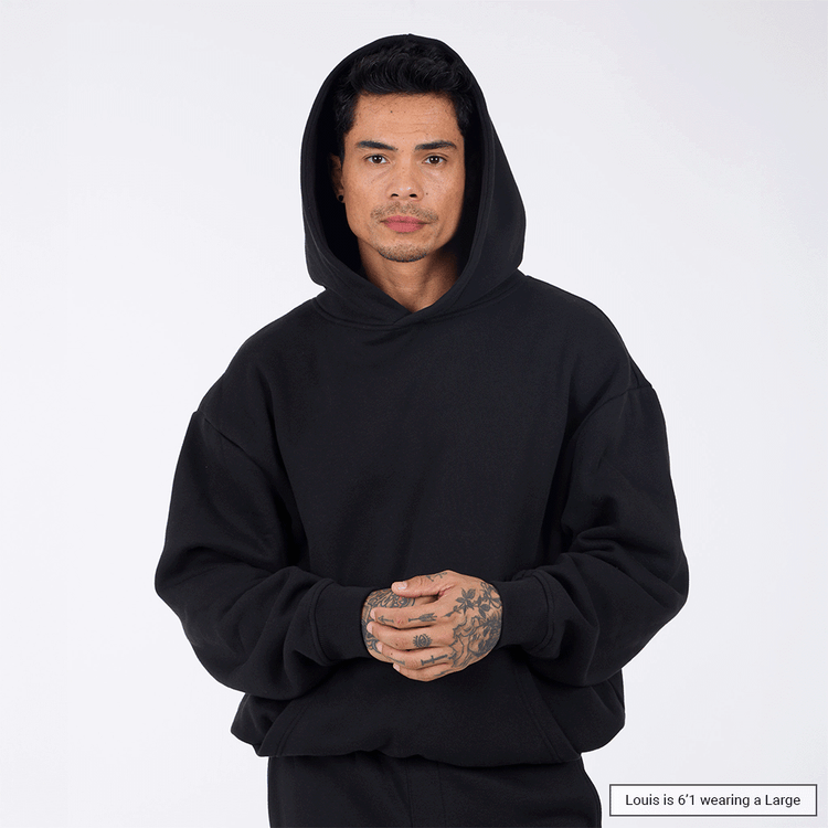 (New) Weighted Hoodie - Black
