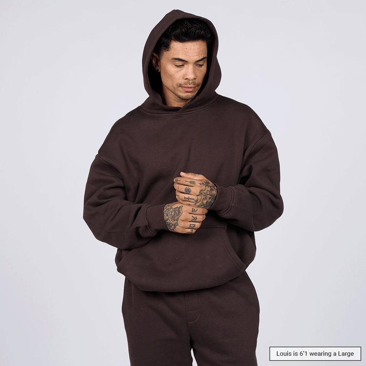 (New) Weighted Hoodie - Coffee