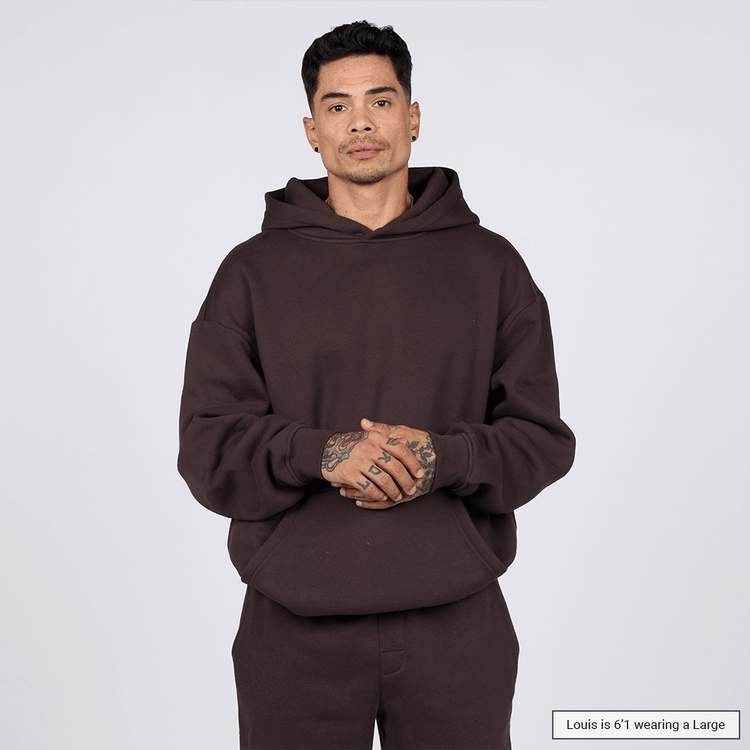 (New) Weighted Hoodie - Coffee