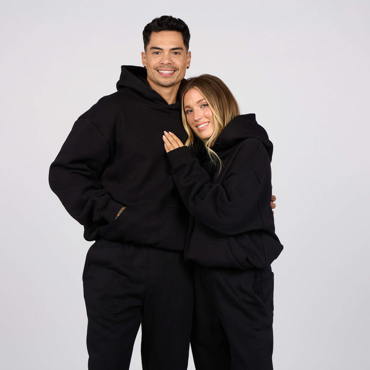 (New) Weighted Hoodie - Black