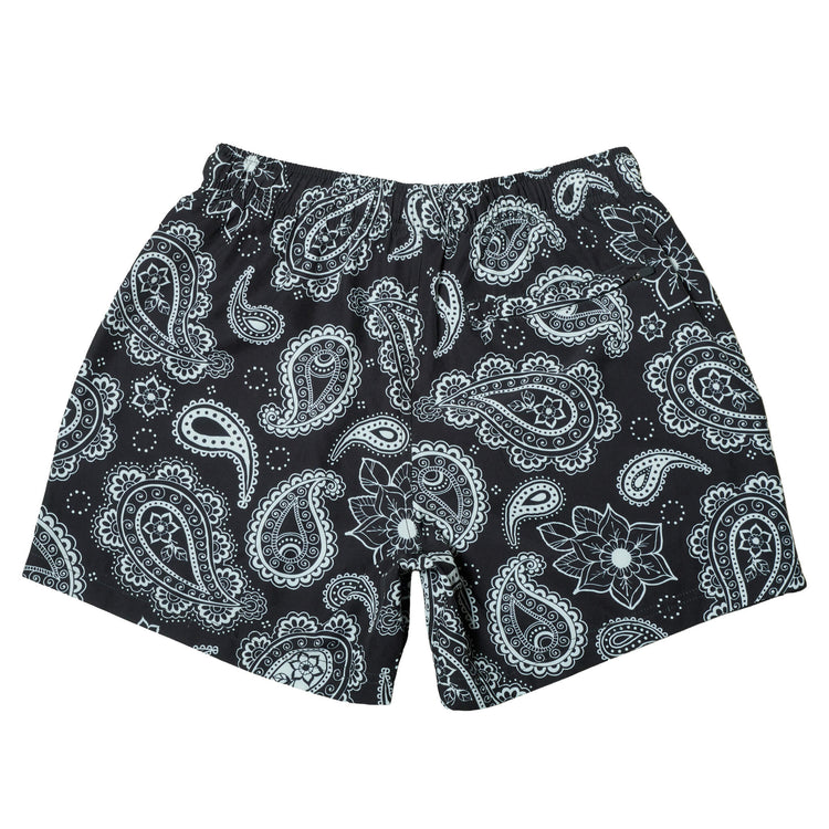 (New) Paisley Shorts - Black