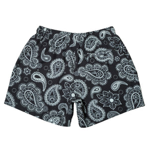 New) Paisley Shorts - Black – Cove USA