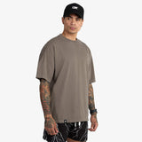 (New) Drop Shoulder Tee - Sand