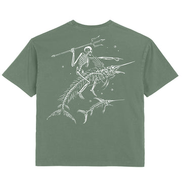 Swordfish Stallion Tee - Moss