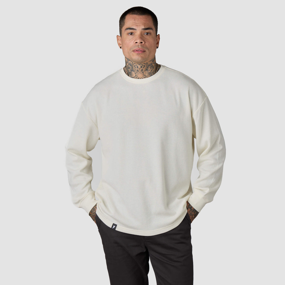 (New) Waffle Knit Thermal - Bone