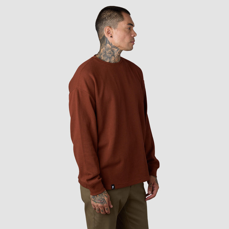 (New) Waffle Knit Thermal - Rust