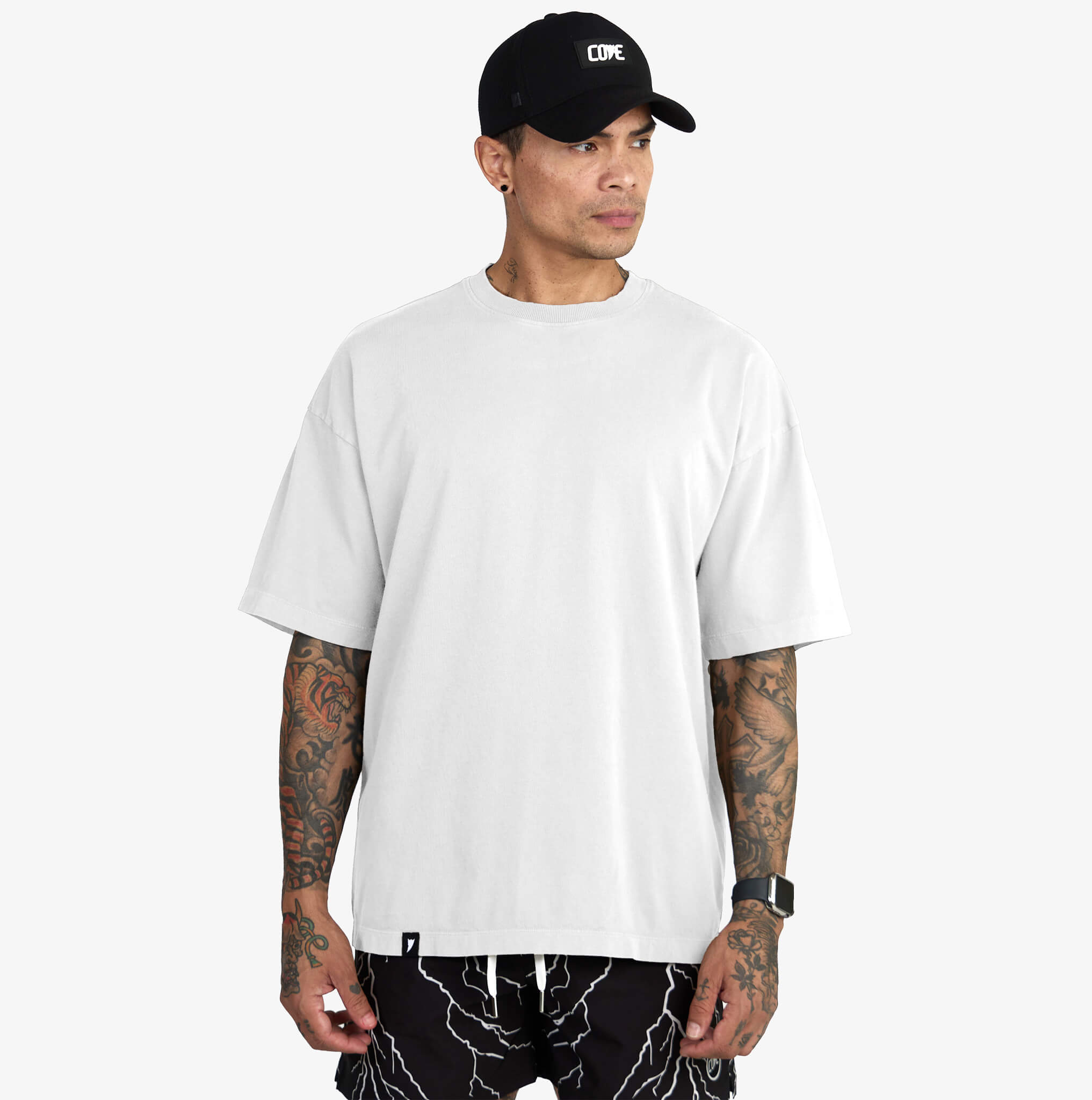 (New) Drop Shoulder Tee - White