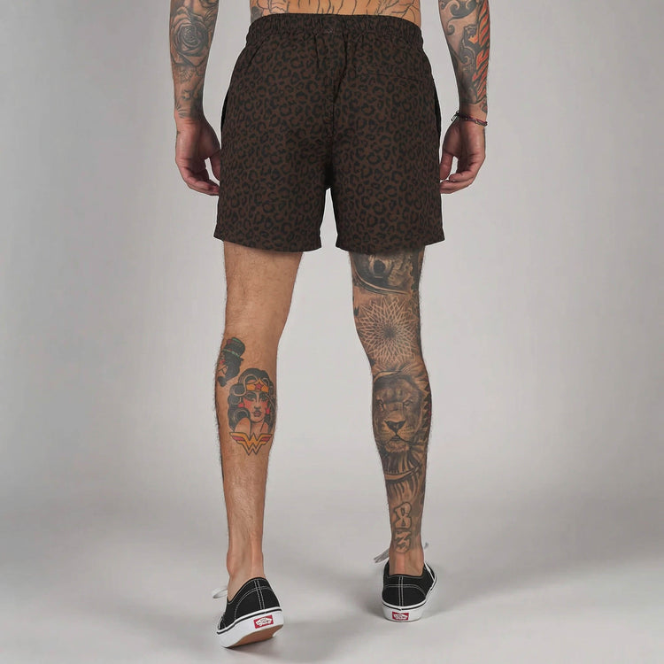(New) Leopard Shorts - Brown
