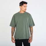 (New) Drop Shoulder Tee - Sage