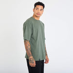 (New) Drop Shoulder Tee - Sage