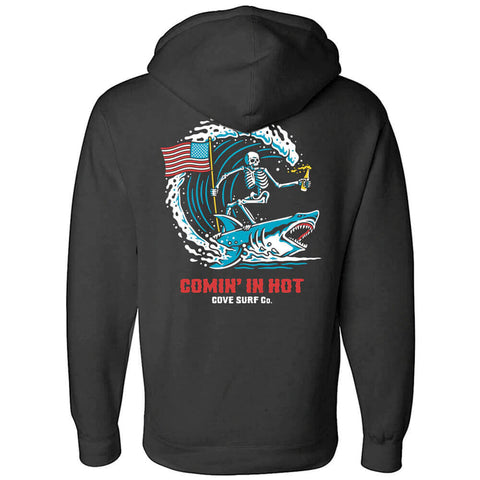 Comin' in Hot Hoodie - Black